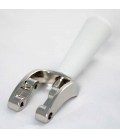 Keg coupler handle assembly, white