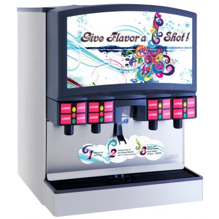 Flavor Select Dispenser 30" LFCV 16 brands 12 bonus flavors cube ice ADA