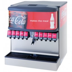 Ice-Bev Dispenser, 30", 10 LEV Lever Valves, Cube Ice