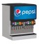 Ice-Bev Dispenser, 30", 8 LEV Lever Valves, Cube Ice