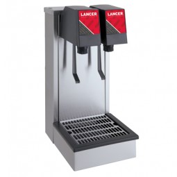 Island base dispensing tower, 2 LEV push button lever