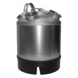 2.4 gallon stainless steel cleaning can with two heads