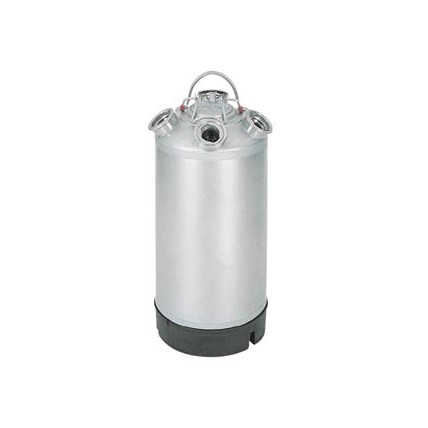 4.8 gallon stainless steel cleaning can with four heads