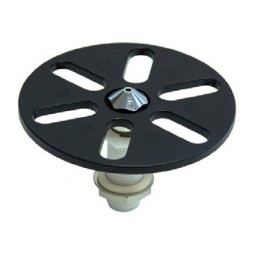 Heavy duty glass rinser assembly with black plate
