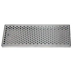 Stainless steel drip tray with SS insert no drain 5-3/8" x 3/4" x 30"