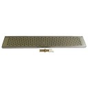 Surface mount drip tray 36" x 5" stainless finish drain