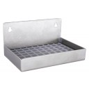 Stainless steel wall mounted drip tray no drain 6" x 4" x 3"H