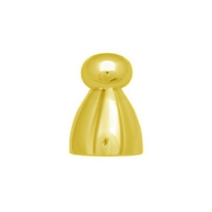 Finial standard polished brass tap handle