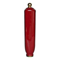 Ceramic tap handle rectangular red
