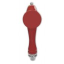 Ceramic tap handle shielded pub style red
