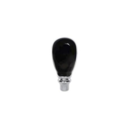 Ceramic tap knob oval black