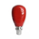 Ceramic tap knob oval red