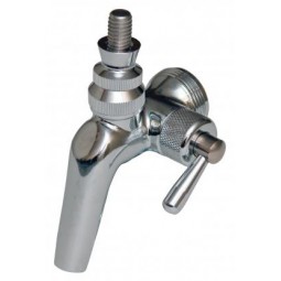 Flow control faucet with US thread