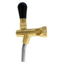 European tap US threads gold plated with SS nozzle no shank
