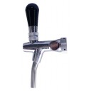 TOF European beer faucet chrome plated with SS nozzle fits on US shank