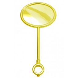 Gold oval horizontal extra tall medallion holder