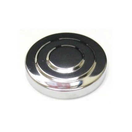 3" cap with insulation and O-ring, polished chrome