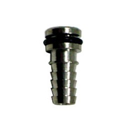 Flojet SS inlet/outlet fitting 1/2" straight hose barb