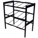 2-wide x 3 shelves with riser