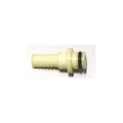 SHURflo 1/4" plastic barb straight for CO2 inlet, no check valve