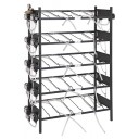 BIB inclined rack assy, 2x6, side pump mount, 12 pumps, connectors, reg set, line labels