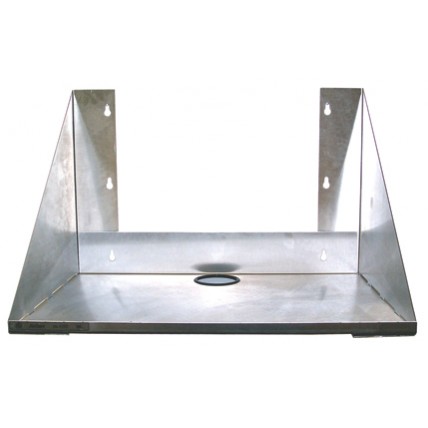 Carbonator/water booster wall or rack mount shelf, stainless, 14.58W x 13.13D x 10.25"H