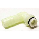 SHURflo 1/4" plastic barb elbow for CO2 inlet, no check valve