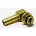 SHURflo 1/4" brass barb elbow CO2 inlet with check valve