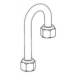 Assembly, tubing, water inlet & nut for small tank