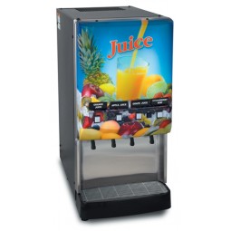JDF-US LD, 4 valve juice dispenser, lower switches, lit display