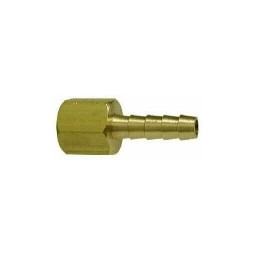Brass adapter 1/4 barb x 1/4 FPT