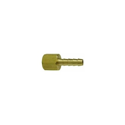 Brass adapter 1/4 barb x 1/4 FPT