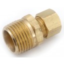 Brass adapter 1/4 compression x 1/8 MPT