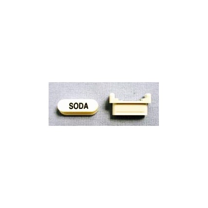 Oval snap-on button cap, SODA