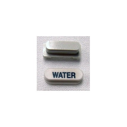 Oval snap-on button cap, WATER