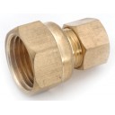 Brass adapter 1/4 compression x 3/8 FPT