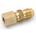 Brass adapter 1/4 compression x 1/4 MFL