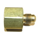 Brass adapter 1/4 MFL x 3/8 FPT
