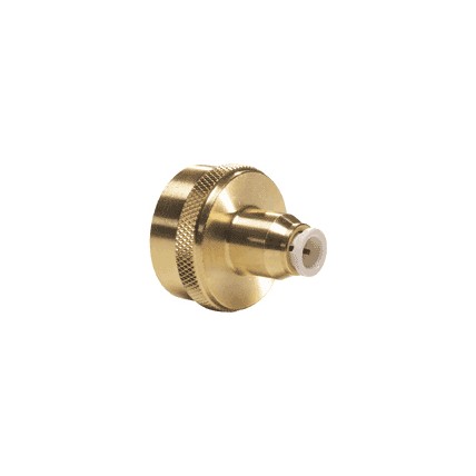 Brass/PP FGH connector tube 3/8 OD x 3/4-11.5 NH national hose thread