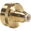 Brass/PP FGH connector tube 3/8 OD x 3/4-11.5 NH national hose thread