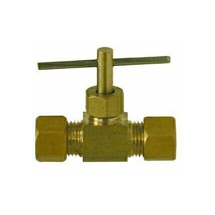 Brass needle valve 1/4 compression