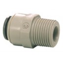 Male connector 1/4 OD tube x 1/4 BSPT