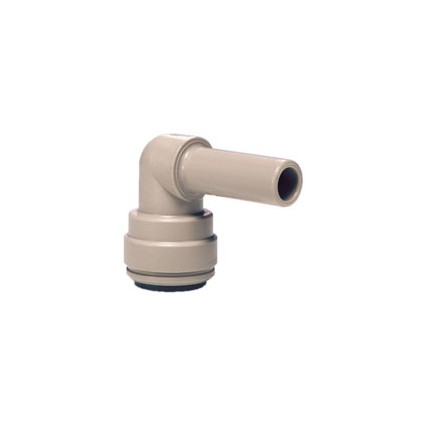 Plug-in elbow stem 1/4 OD x tube 1/4 OD