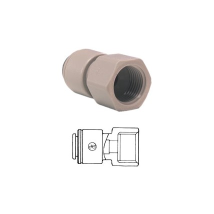 Connector tube 1/4 OD x 1/4 FPT
