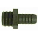 Blk poly adapter 3/8 barb x 3/4 MPT