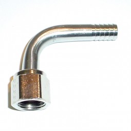 Soda System Fitting 1/2" x 1/2"  BARB Lancer Stainless Barb "h"  BEND 