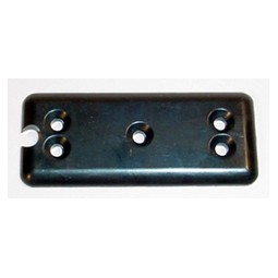 Bottom plate, 8 or 10 btn, blk
