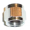 Swivel nut 5/16 FFL (1/2"-16) nickel plate brass