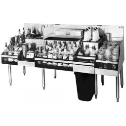 Underbar SS 72"W All-In-One Station with 10-circuit cold plate