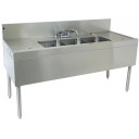 Underbar SS 2 compartment right sink 36"W x 19"D